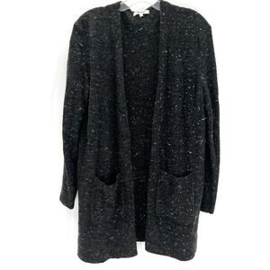 Madewell wool blend women’s open front long cardigan sweater